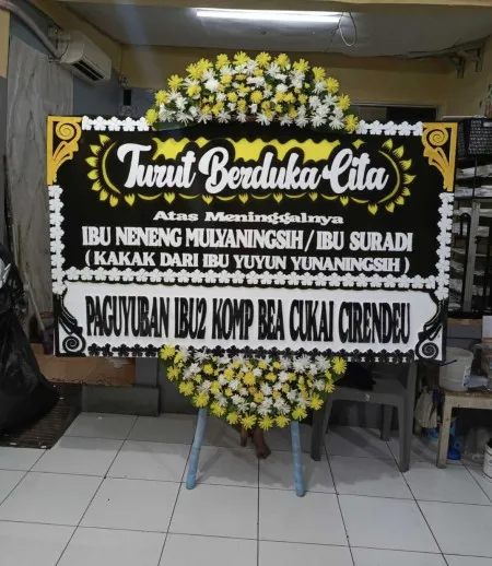 Papan Bunga Duka Candigugur Bawang
