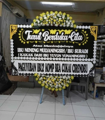 Papan Bunga di Candigugur Bawang
